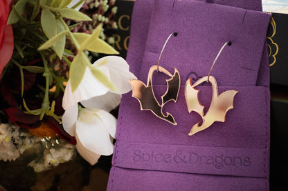 Dragon Hoop Earrings - Choose Your Colour