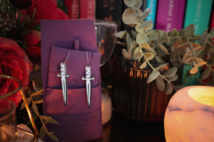 Dagger Hoop Earrings | Handmade Fantasy Weapon Jewellery