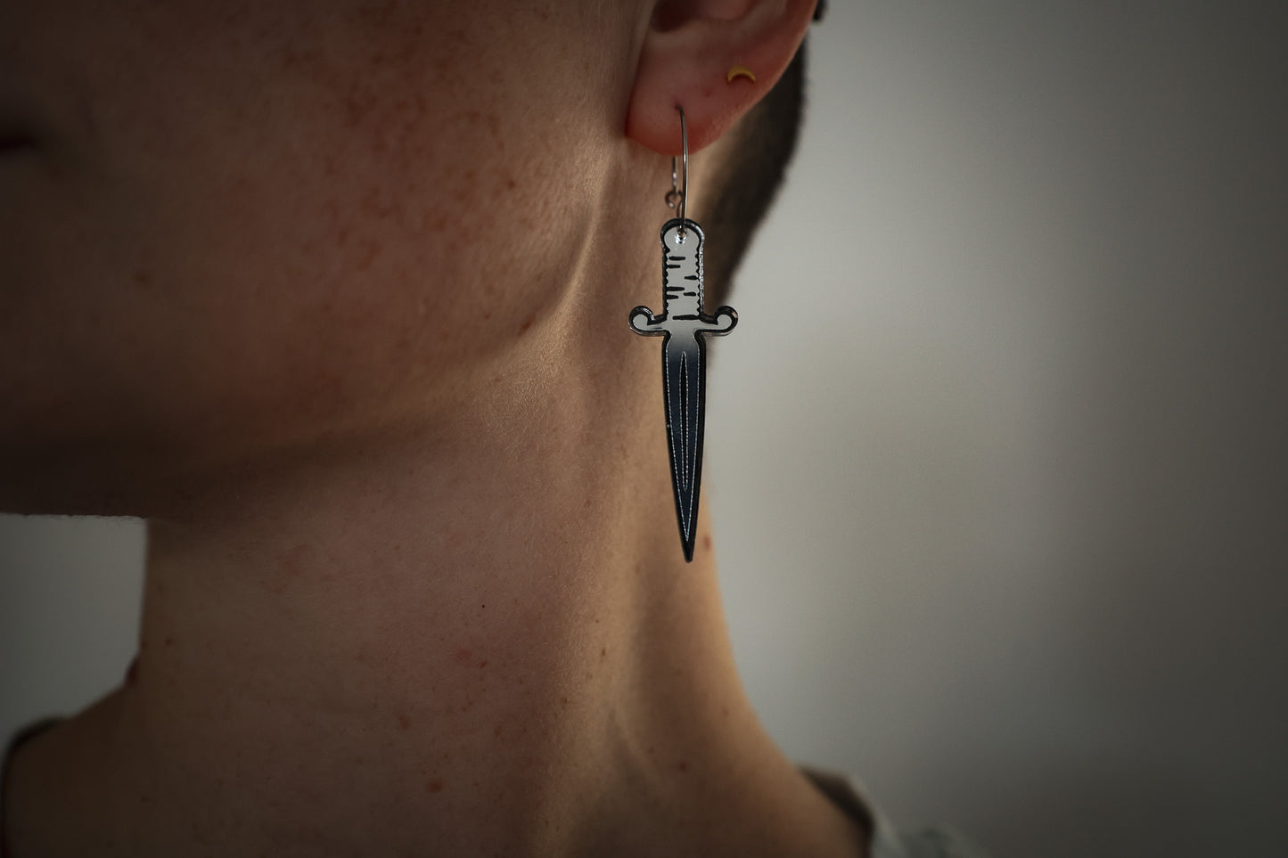 Dagger Hoop Earrings | Handmade Fantasy Weapon Jewellery