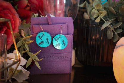 Lunar Dragon Hoop Earrings - Choose Your Colour