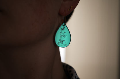 Forest Fae Hoop Earrings