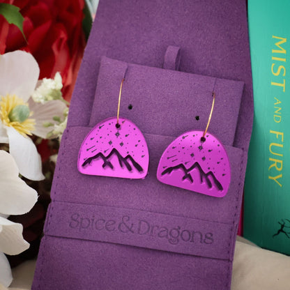 Raining Stars Earrings - Purple or Blue