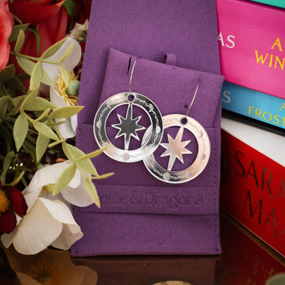 A Star Between Moons Earrings - Choose Your Colour